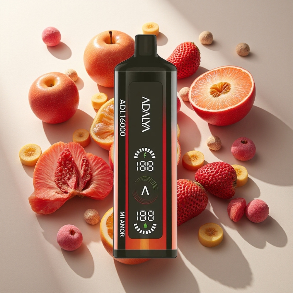 Adalya ADL 16000 PRO Puffs Vape Jetable France Grossiste - Triple Dégradé de Couleurs, Bobine Mesh Intelligente, Écran Numérique
