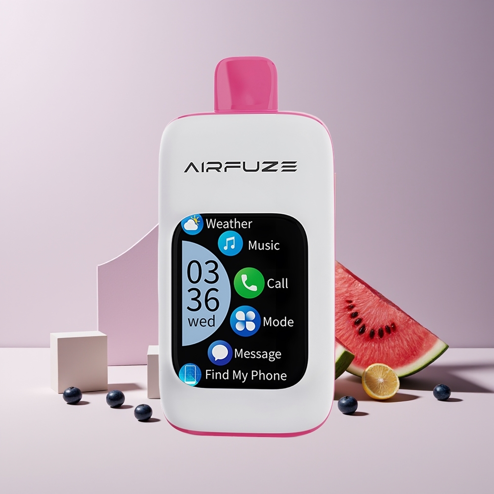 AirFuze Smart 30000 Bouffées Pod Jetable France Grossiste - Myrtille Pastèque (5% Nicotine, 900mAh, Type-C)