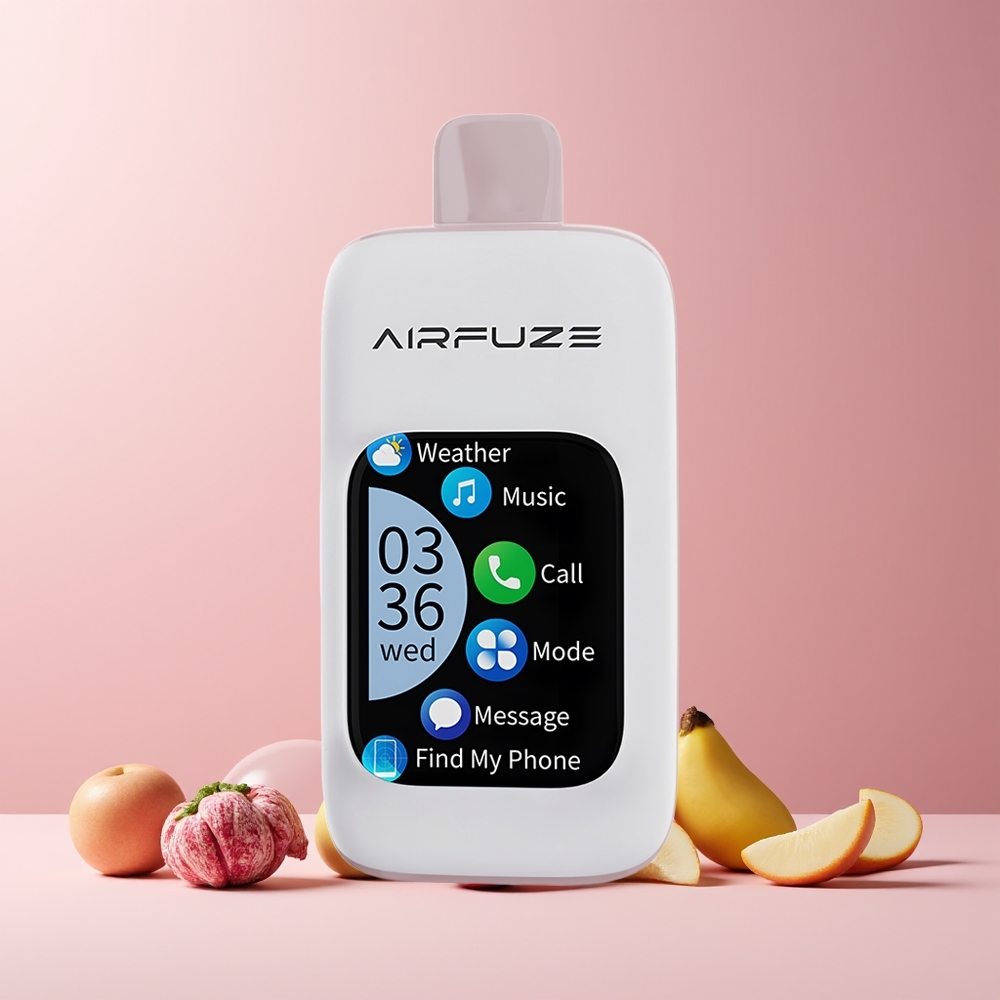 AirFuze Smart 30000 Puffs Disposable Pod France Grossiste - Écran Tactile 2.01" TFT, 5% Nicotine, 900mAh, Type-C, Explosion de Baies