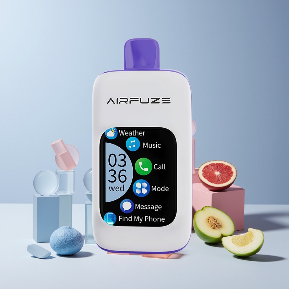 AirFuze Smart Pro 40000 Puffs France Grossiste - 900mAh Rechargeable, 20ML, 2%/5% Nicotine, Bleu Framboise Glacée
