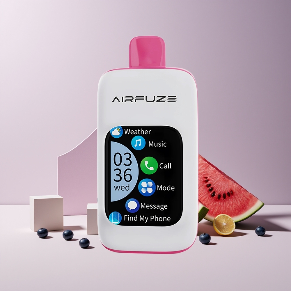 AirFuze Smart Pro 40000 Puffs France Grossiste - 900mAh Rechargeable, 20ML E-liquide, 2%/5% Nicotine, Myrtille Pastèque