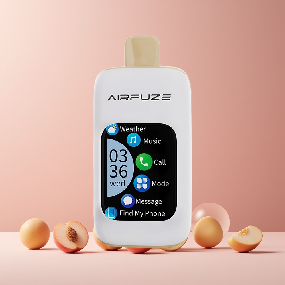 AirFuze Smart Pro 40000 Puffs France Grossiste - 900mAh Rechargeable, 20ML, Pêche Juteuse