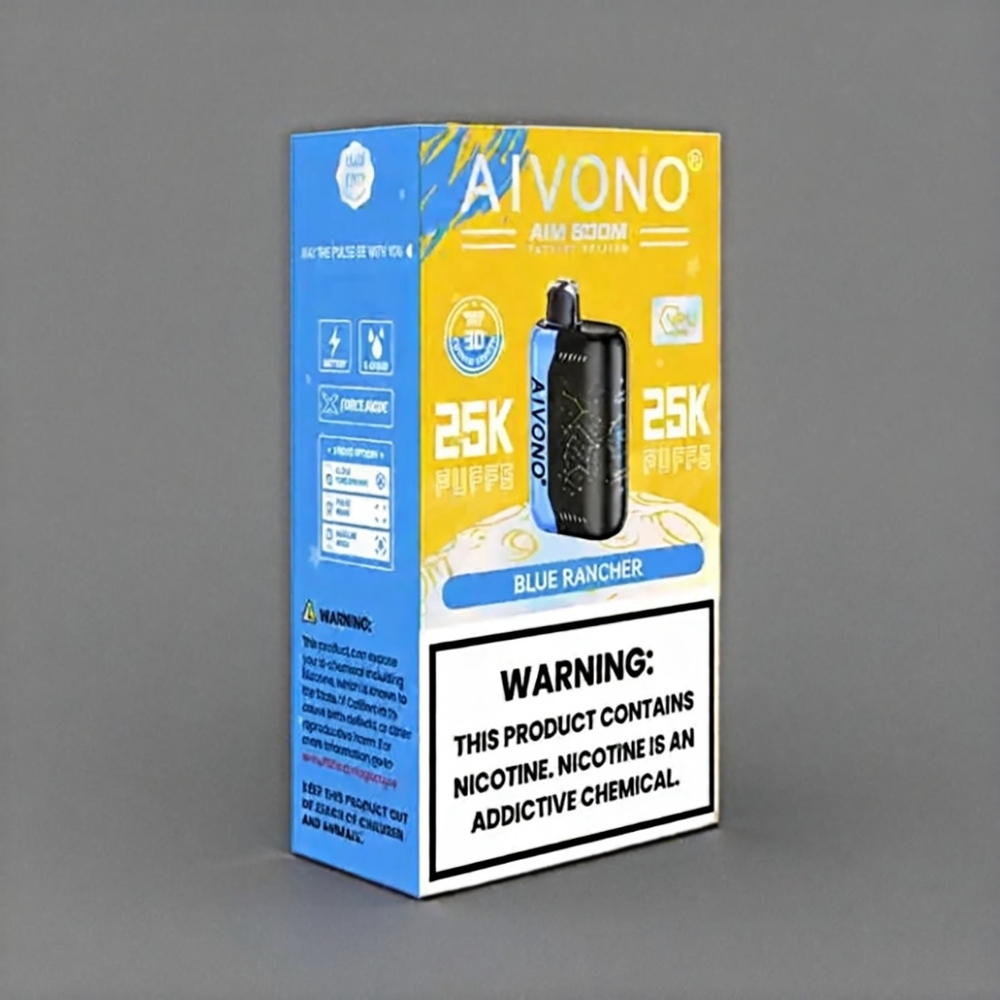 AIVONO AIM BOOM 25000 Puffs France Grosiste AVEC 28ML ET TYPE-C - BLEU RACHER