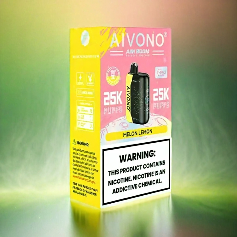 Aivono Aim Boom 25000 Puffs France Grosiste sans nicotine / melon citron 28ml 650mAh Type-C