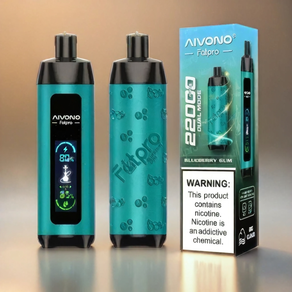 AIVONO AIM FATPRO FRANCE GROSSISTE 22000 PUFS 28ML RECHARGable 0,6 ohm Mesh Coil Double Modes Myrtille