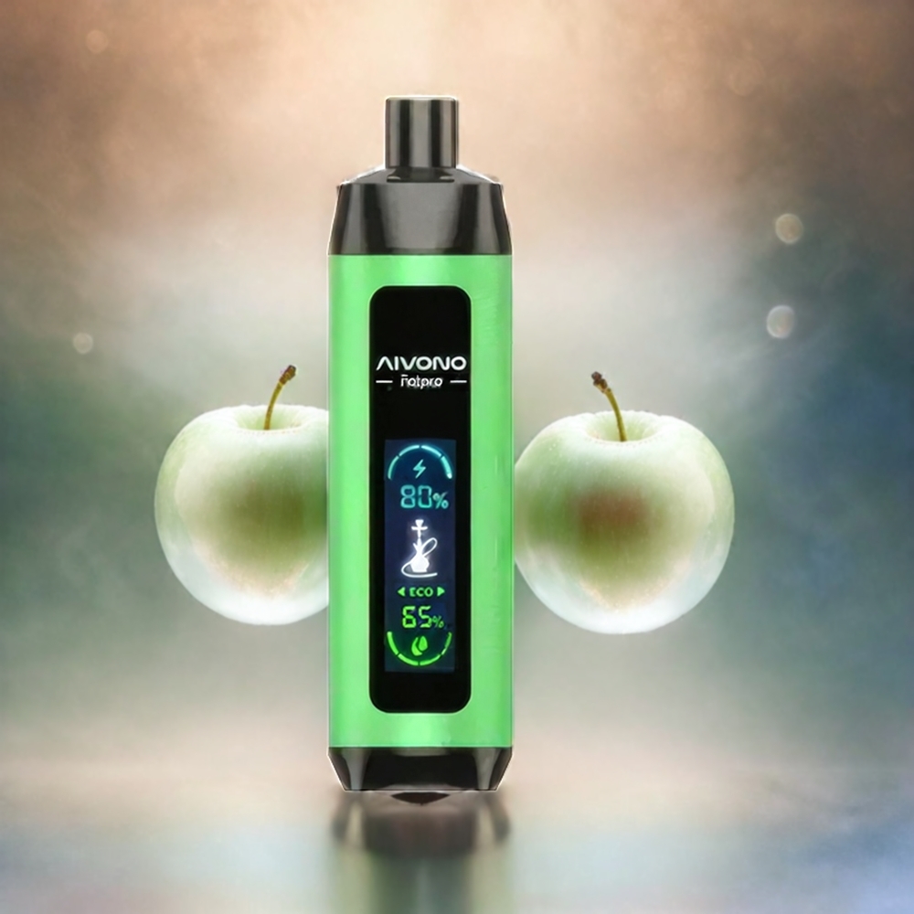 Aivono AIM FATPRO 22000 Puffs France Grosiste - 28 ml e-liquide - Double pomme (deux pommes) - 5% de nicotine - 600mAh rechargeable - 0,6 ohm Mesh Bobe