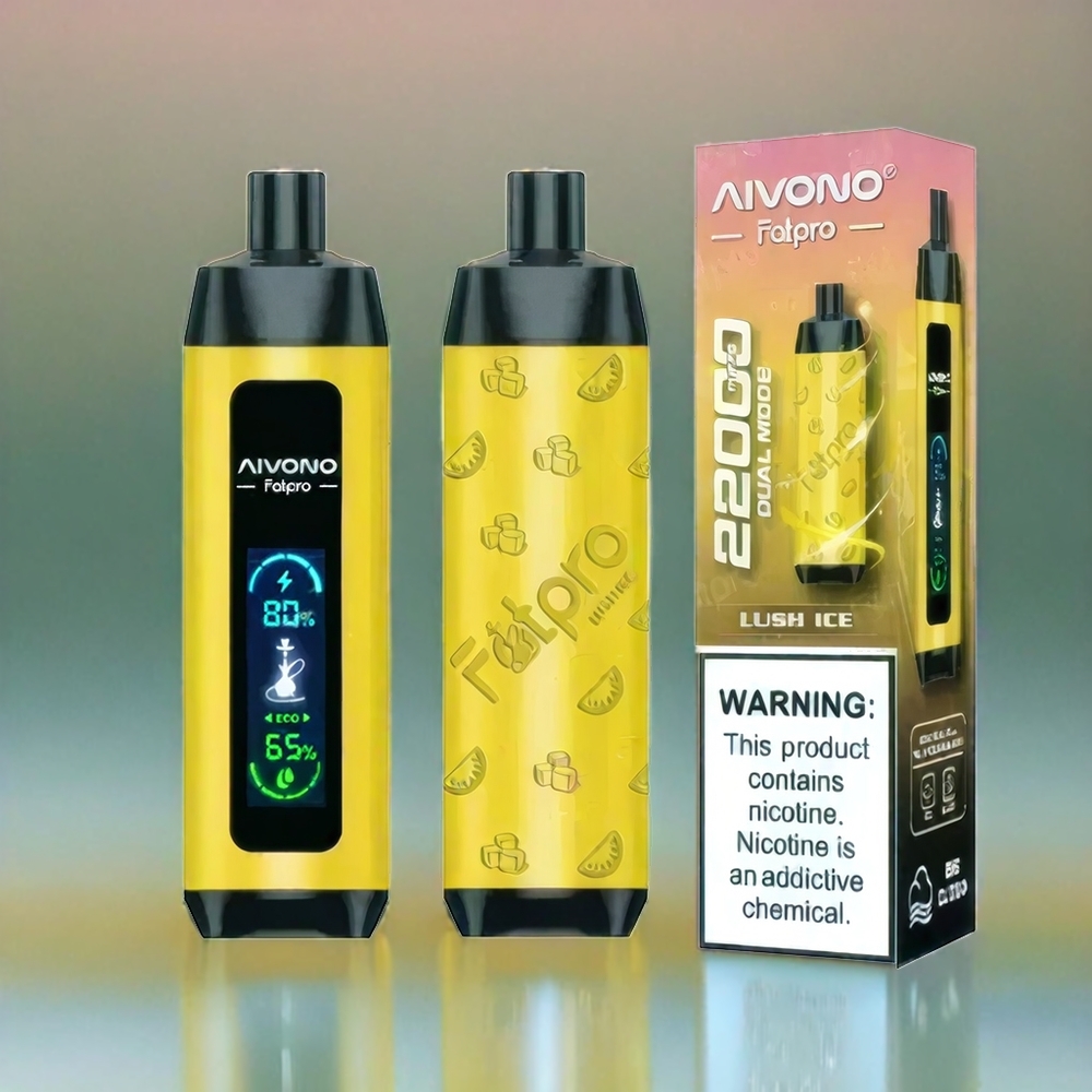 Aivono AIM Fatpro 22000 Puffs France Grosiste AVEC 28ML E-LIQUIDE ET 10 Saveurs, Glacée de glace luxuriante