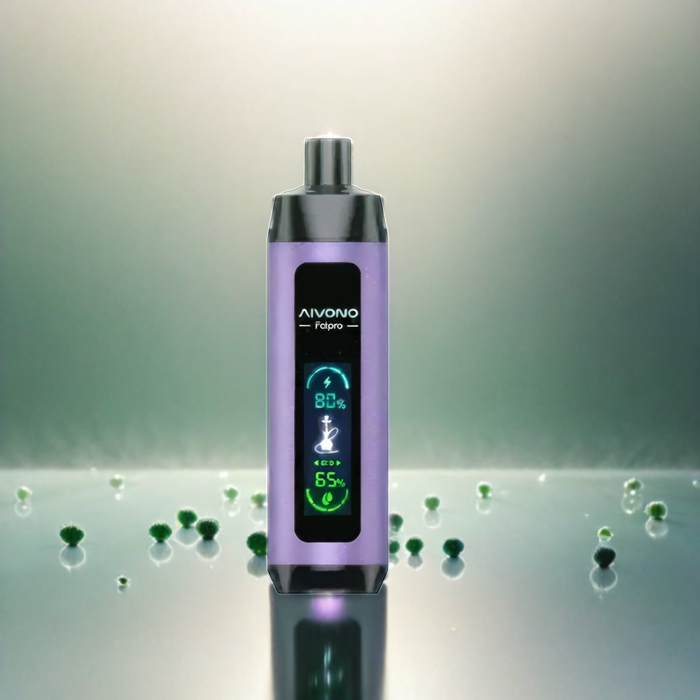 Aivono AIM Fatpro 22000 Puffs France Grosiste AVEC 28ML E-Liquide et 10 Saveurs (Menthe Raisin) Rechargeable 600mAh