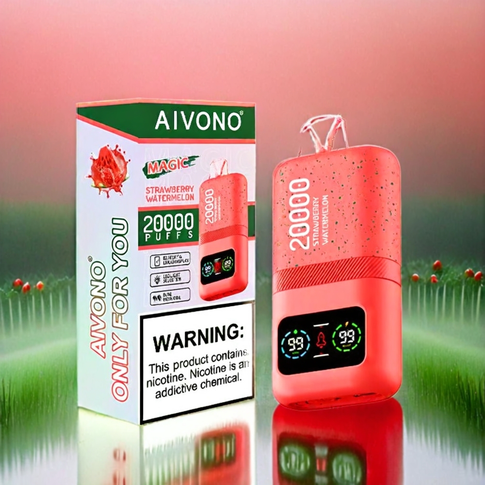 AIVONO AIM Magic France Grosiste 20000 Puffs 26ml Double Mesh LCD Type-C 5% Nicotine Fift Pastèque