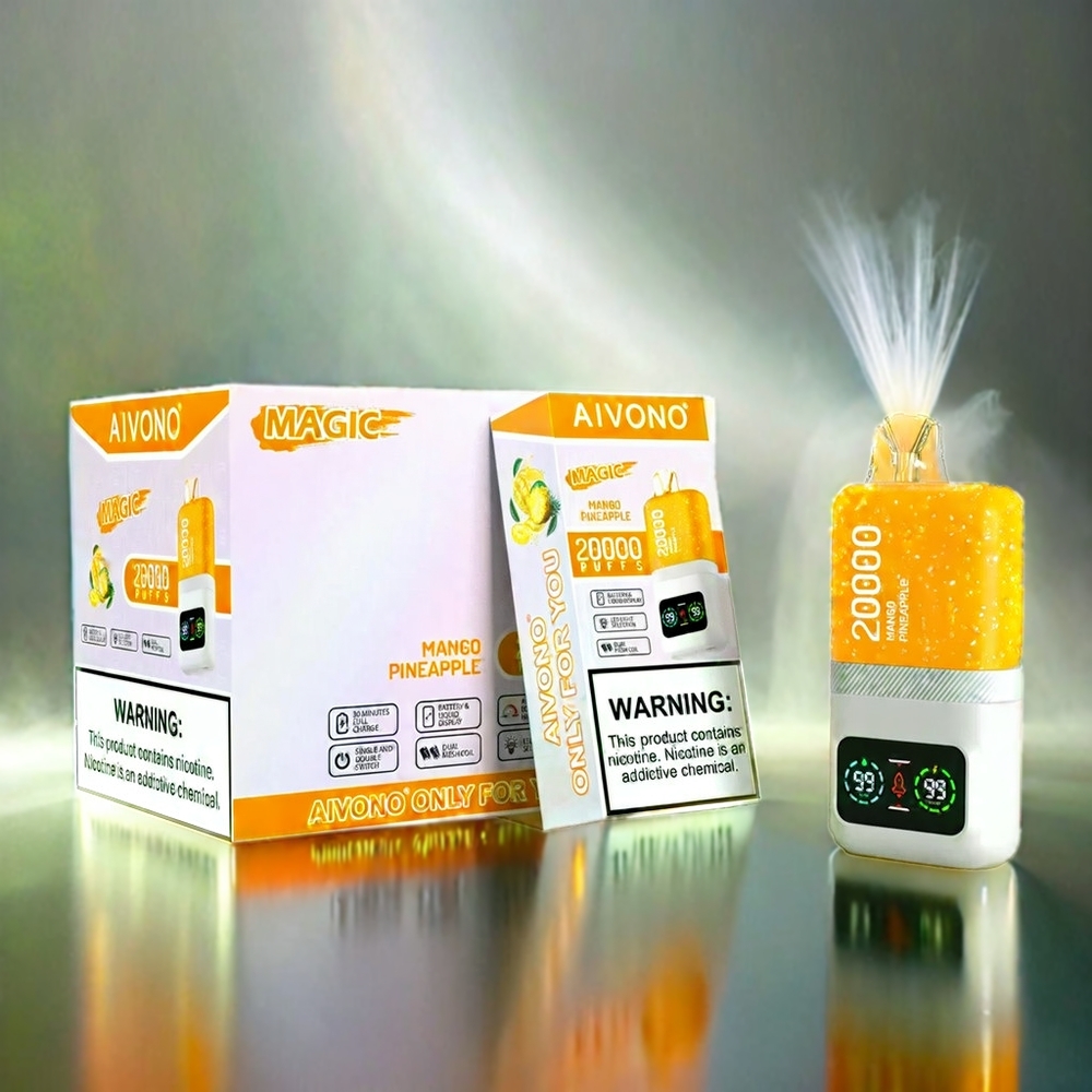 Aivono Aim Magic 20000 Puffs France Grosiste - Mango Ananas (20 000 bouffées, 5% de nicotine, batterie 600mAh)