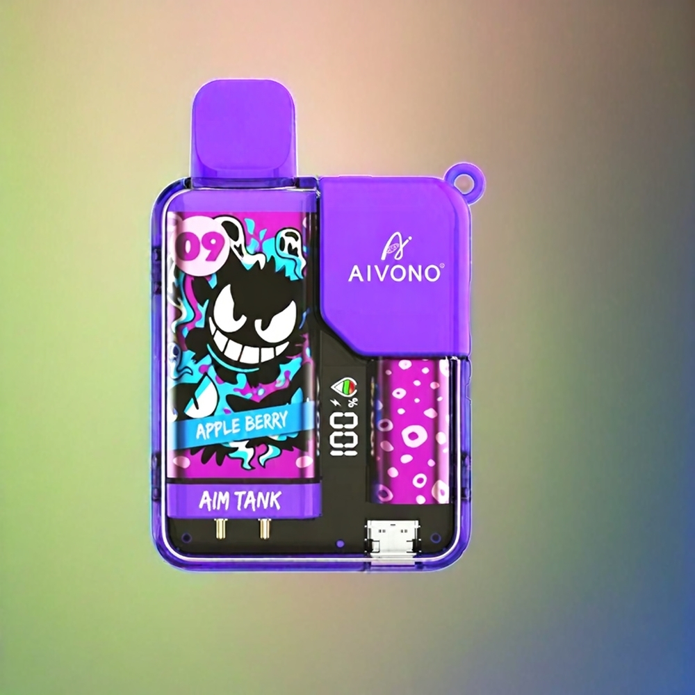 Aivono AIM-Tank 9500 Puffs France Grosiste - 9500 Puffs, 18 ml, 650mAh, Pomme Baies