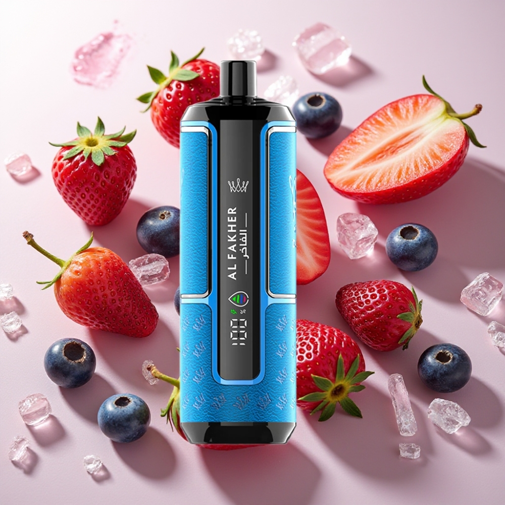 Al Fakher Crown Bar 15K Hypermax Vape Jetable Kit Baie Glacée – 22ml, 15 000 Puffs, 600mAh, France grossiste