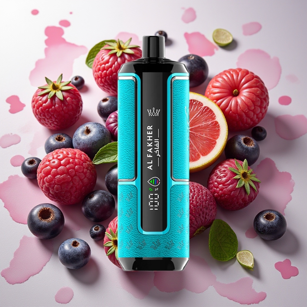 Al Fakher Crown Bar 15K Hypermax Vape Jetable Kit Cassis Menthe - France Grossiste - 22ml, 600mAh, Type-C, 15 000 Puffs
