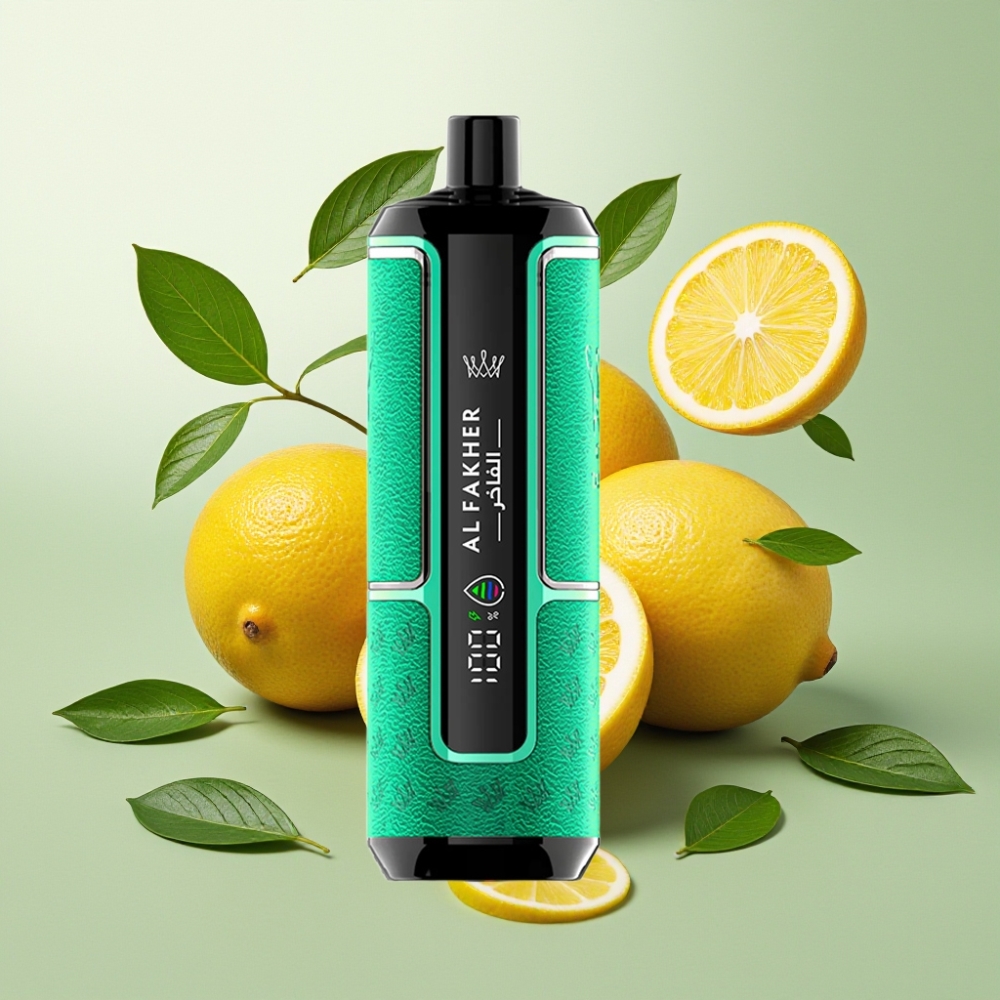 Al Fakher Crown Bar 15K Hypermax Vape Jetable Kit Citron Menthe - France grossiste - 22ml, 600mAh, Type-C, 15 000 Puffs, DTL, 6mg