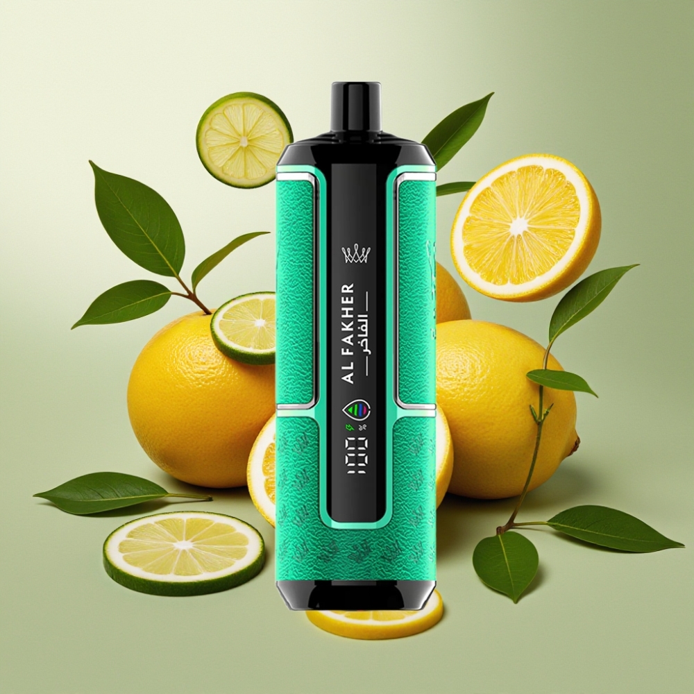 Al Fakher Crown Bar 15K Hypermax Vape Jetable Kit Citron Vert France grossiste 22ml 600mAh 15,000 Bouffées