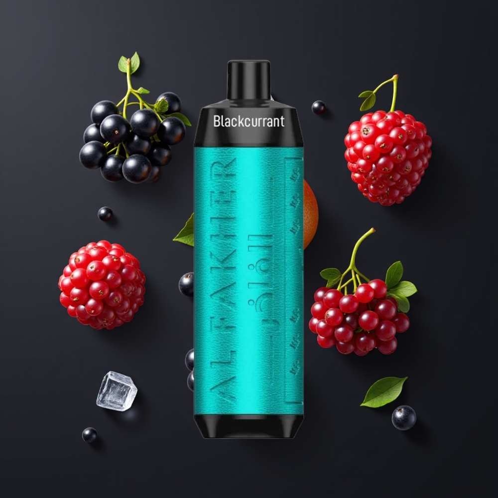 Al Fakher Crown Bar 8000 Crystal Vape Jetable Cassis Glace France Grossiste - 600mAh, 18ml, 8000 Puffs