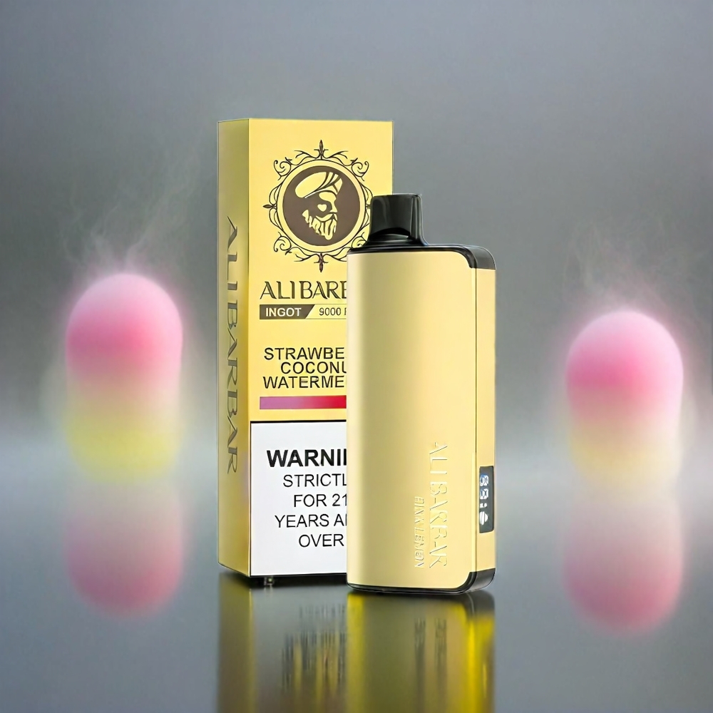 Alibarbar Ingot 9000 Puffs France Grosiste 22 ml 2350mAh Rose Citron