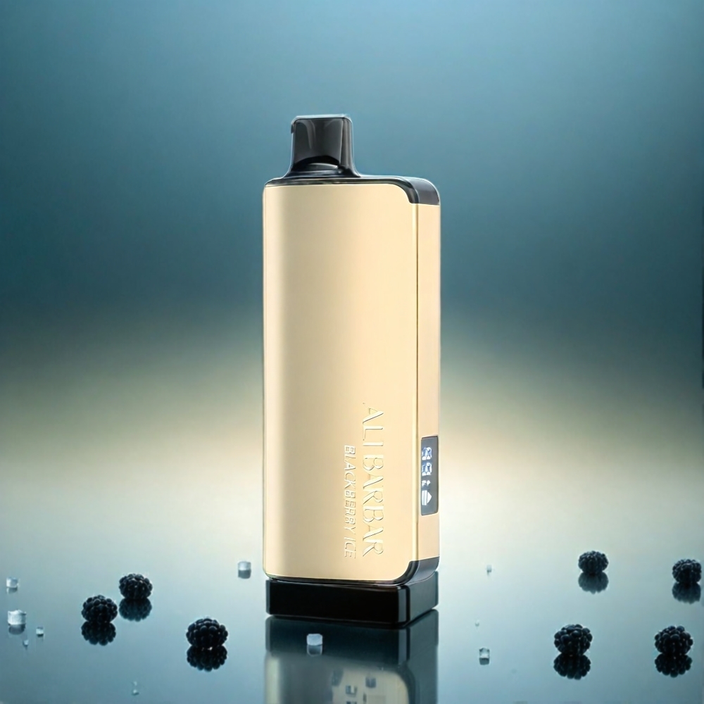 Alibarbar Ingot 9000 Puffs France Grosiste - 22 ml, 2350mAh, Affichage LED, Blackberry Ice (Glace Mûre)