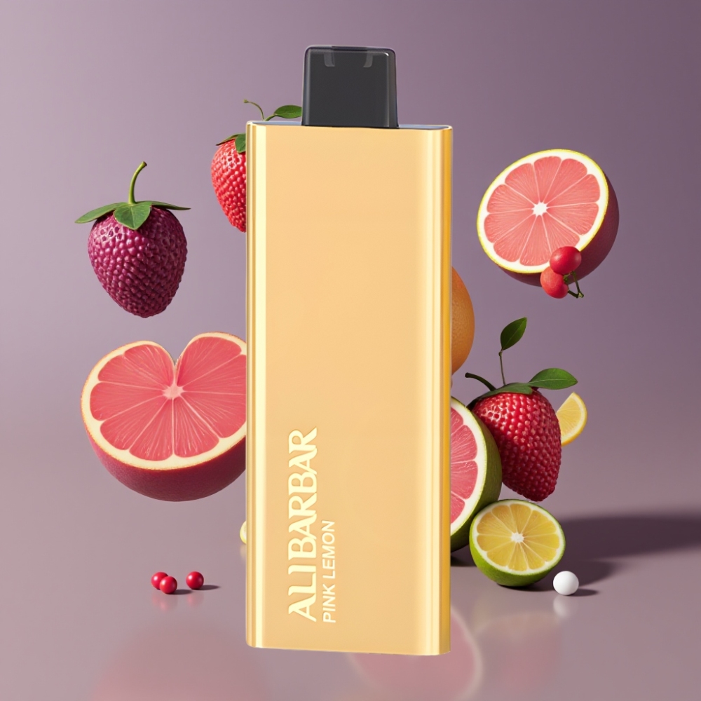 Alibarbar Pandora 7000 Puffs France Grossiste - 17 ml, 1.0 Ohm, Citron Rose Vape Jetable