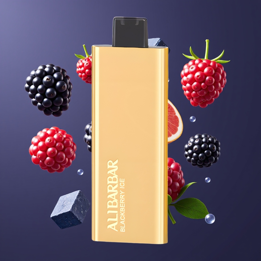 Alibarbar Pandora 7000 Puffs France Grossiste - E-liquide 17 ml, 1.0 Ohm, Mûre Glacée