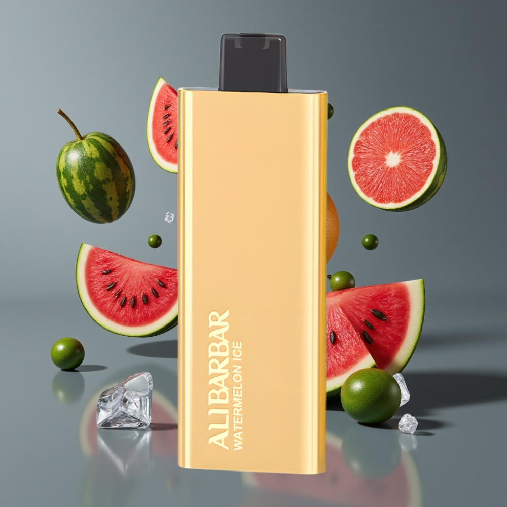 Alibarbar Pandora 7000 Puffs France Grossiste - E-liquide 17 ml, 1.0 Ohm, Pastèque Glacée