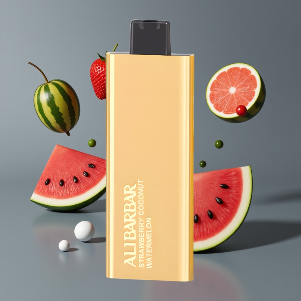 Alibarbar Pandora 7000 Puffs France Grossiste Vape Jetable 17 ml - Fraise Noix de Coco Pastèque