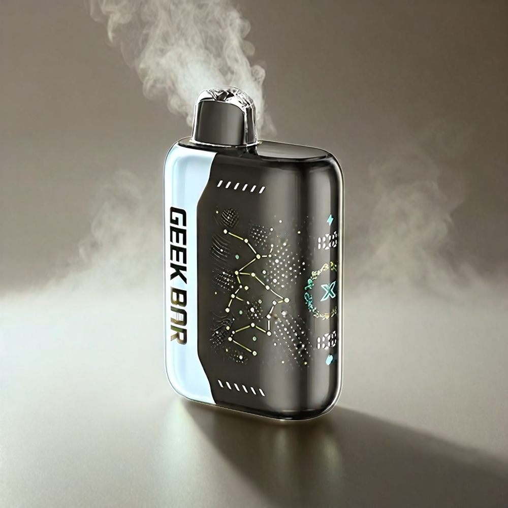 Geek Bar Pulse X 25000 Puffs France Grosiste Avec Écran Courbé 3d et double bobine en filet, 0-5% de nicotine, 18 ml e-liquide Pré-Rempli