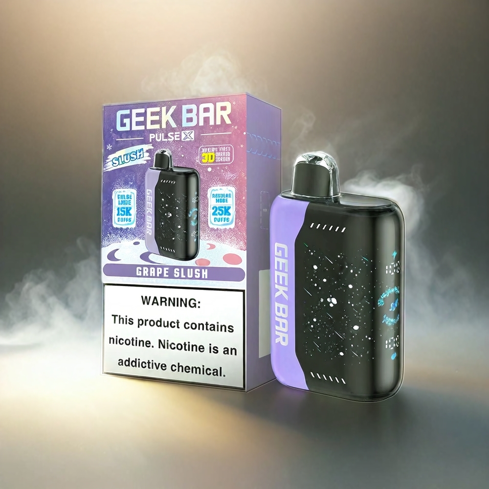 Geek Bar Pulse X 25000 Puffs France Grosiste Slush Édition AVEC 18ML E-Liquide et Écran Courbe 3d