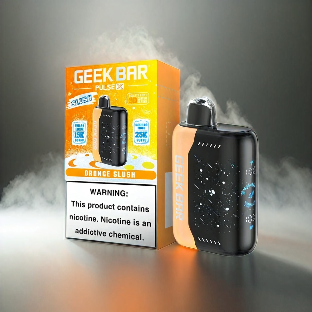 Geek Bar Pulse X 25000 Puffs France Grosiste Slush Édition AVEC 18ML E-Liquide et Écran Courbe 3d