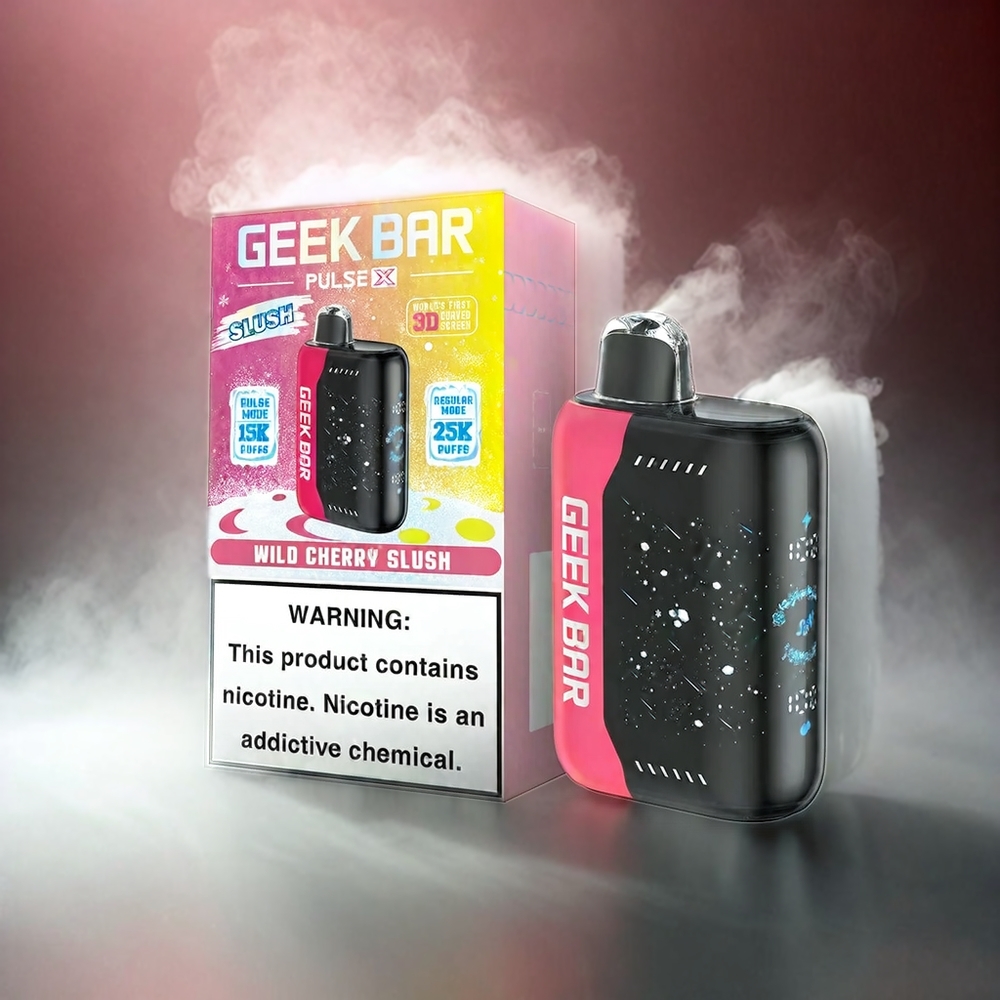 Geek Bar Pulse X 25000 Puffs France Grosiste Slush Édition AVEC 18ML E-Liquide et Écran Courbe 3d