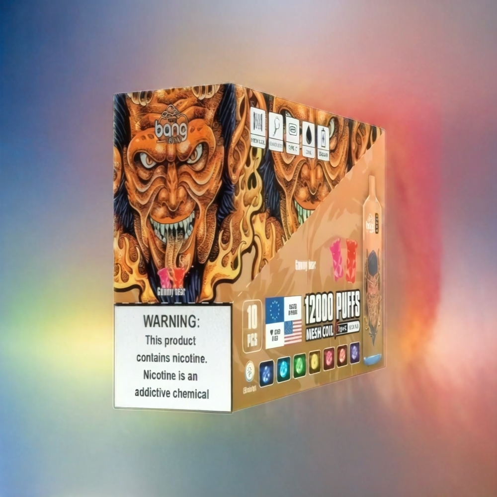 Bang Box 12000 Puffs France Grossiste AVEC 23ml Liquide et 650mAh - Gummy Bear (Ourson Gélifié) - 0% -2% -3% -5% Sel Nic