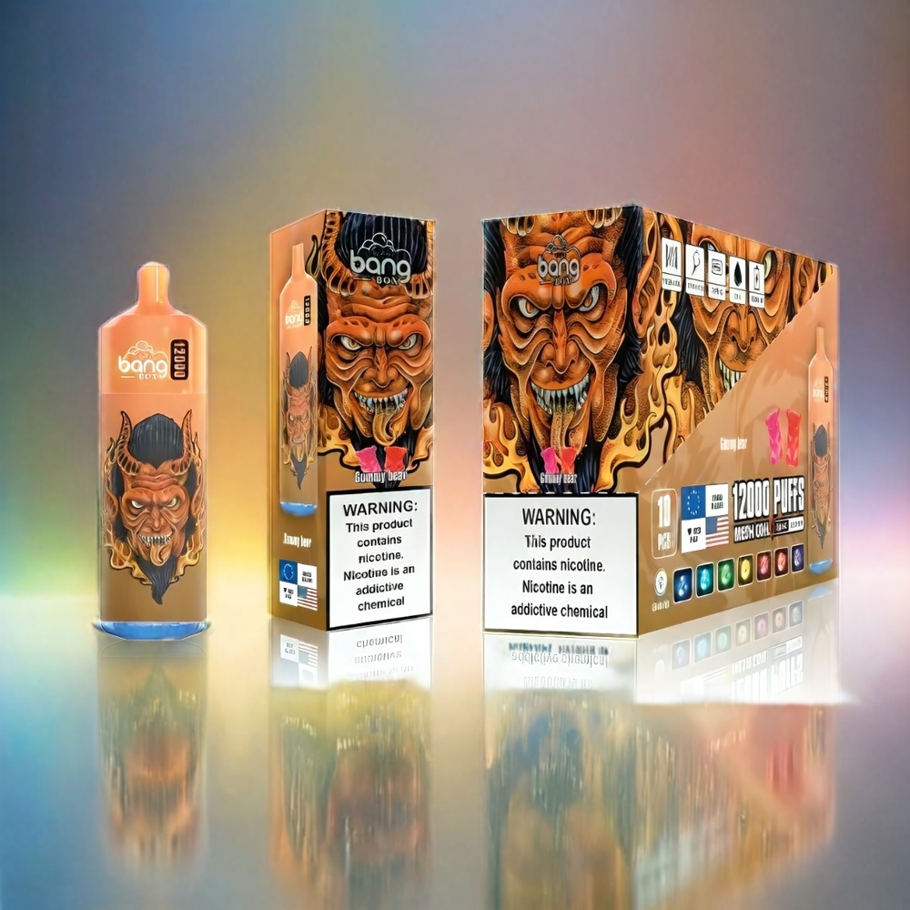 Bang Box 12000 Puffs France Grossiste AVEC 23ml Liquide et 650mAh - Gummy Bear (Ourson Gélifié) - 0% -2% -3% -5% Sel Nic