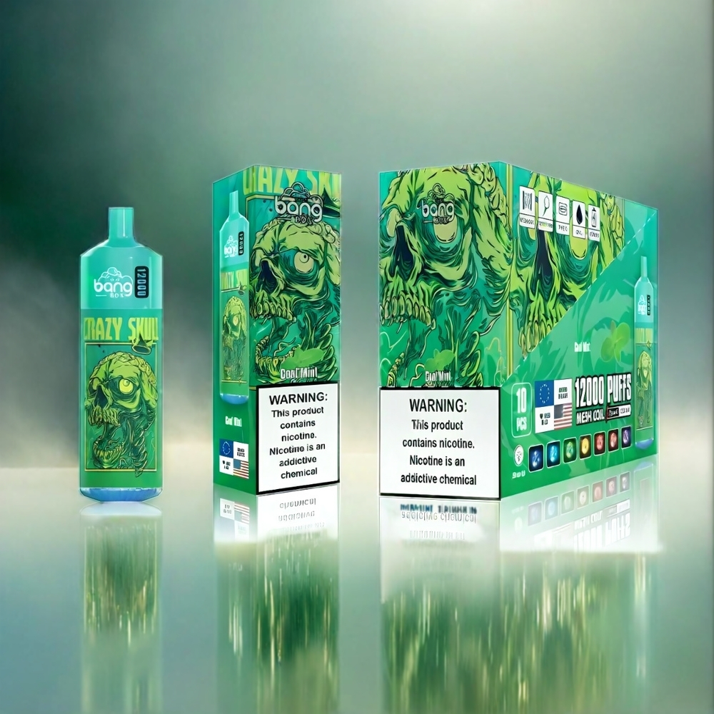 Bang Box 12000 Puffs Vape Cool Menthe France Grosiste - 23 ml, 650mAh, Type-C