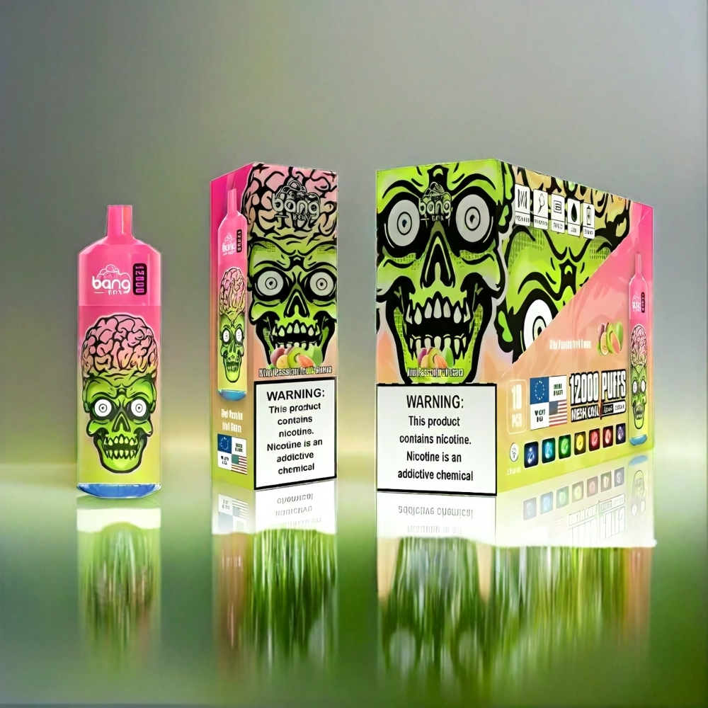 Bang Box 12000 Puffs Vape Kiwi Fruit de la Passion Goyave - France Grosiste - 23 ml - 650mAh - Type-C