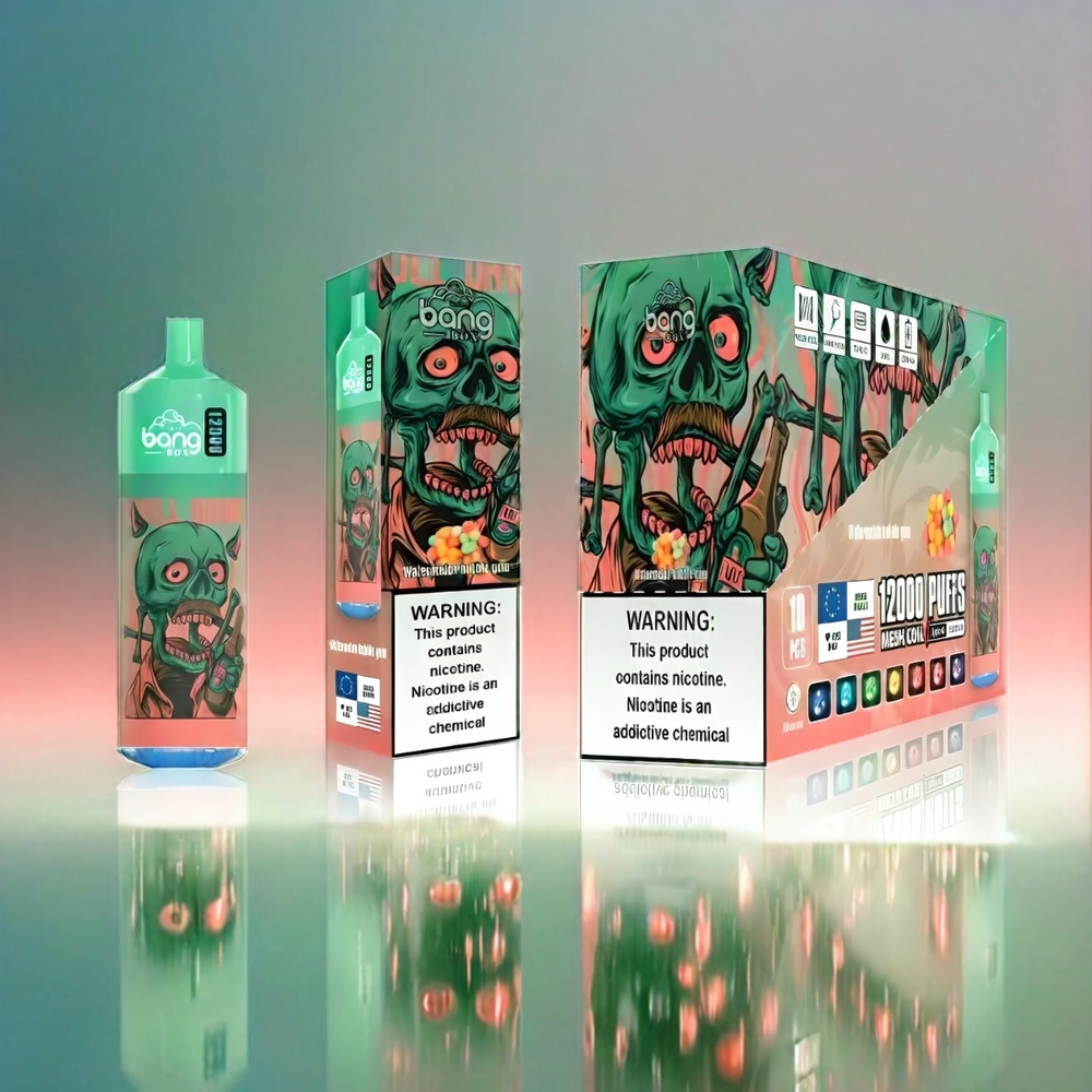 Bang Box 12000 Puffs Vape Pastèque Bubble Gum France Grosiste - 23 ml, 650mAh, Type-C