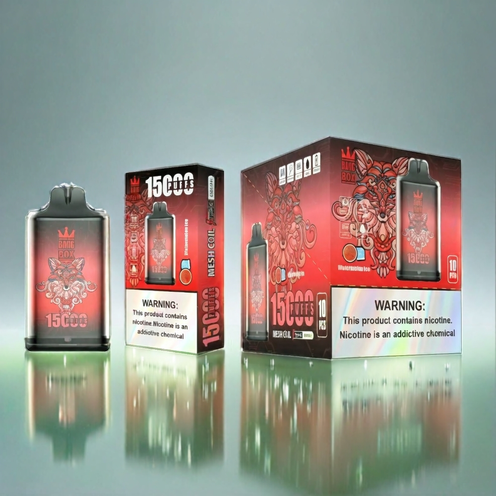 Bang Box 15000 Puffs France Grosiste - Eau Glacée à la Pastèque, 23 ml, 650mAh, Type-C