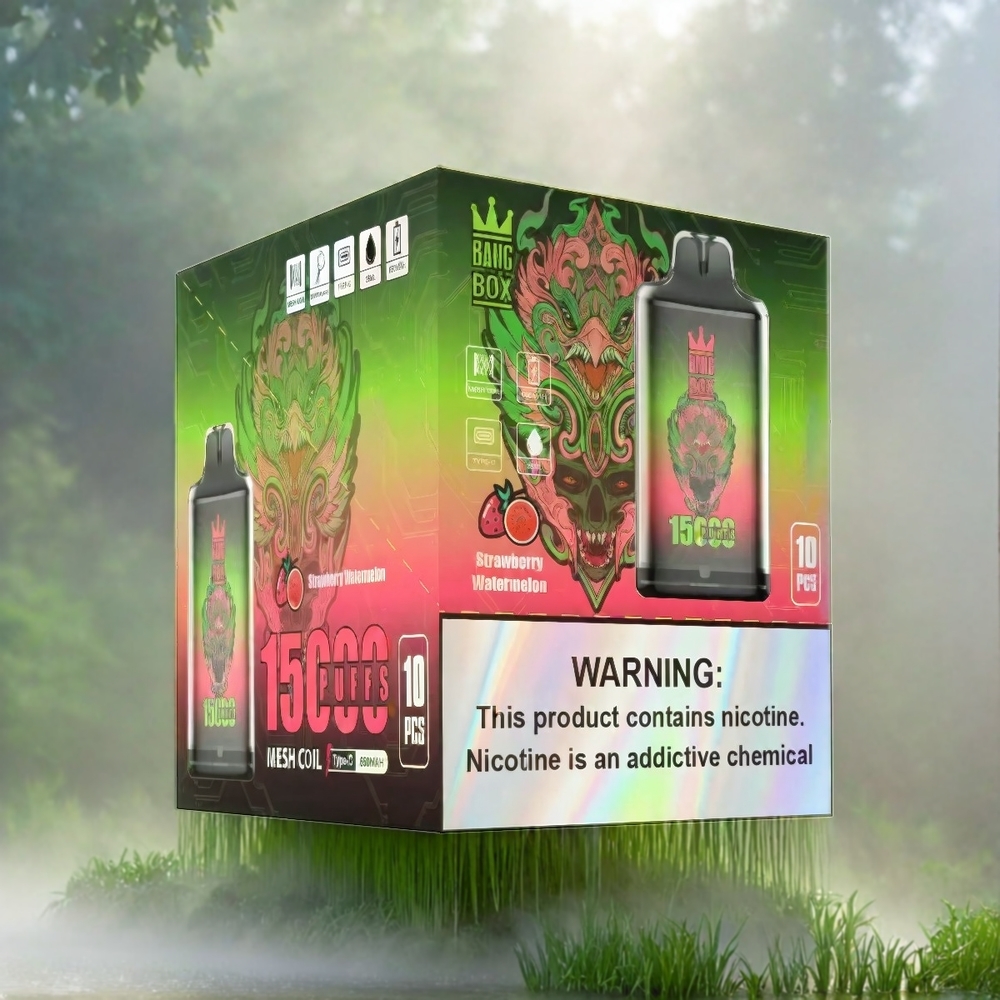 Bang Box 15000 Puffs France Grosiste - Fense Pastèque (pastèque aux fraises) - 23 ml - 2% / 3% / 5% de nicotine - 650mAh - Type-C