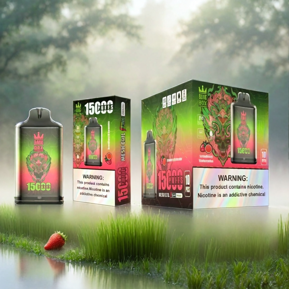 Bang Box 15000 Puffs France Grosiste - Fense Pastèque (pastèque aux fraises) - 23 ml - 2% / 3% / 5% de nicotine - 650mAh - Type-C