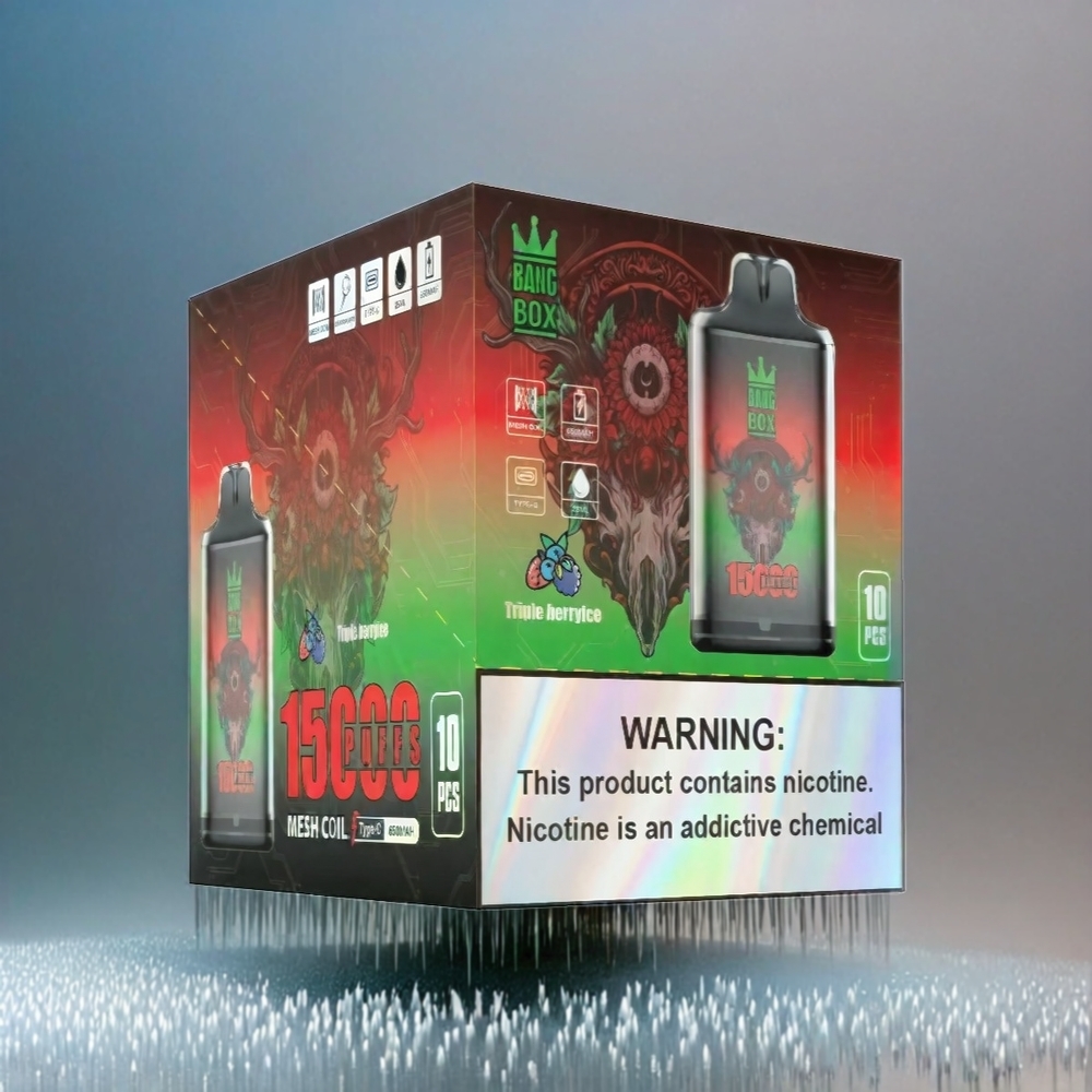 Bang Box 15000 Puffs France Grosiste Triple Baies Glacés