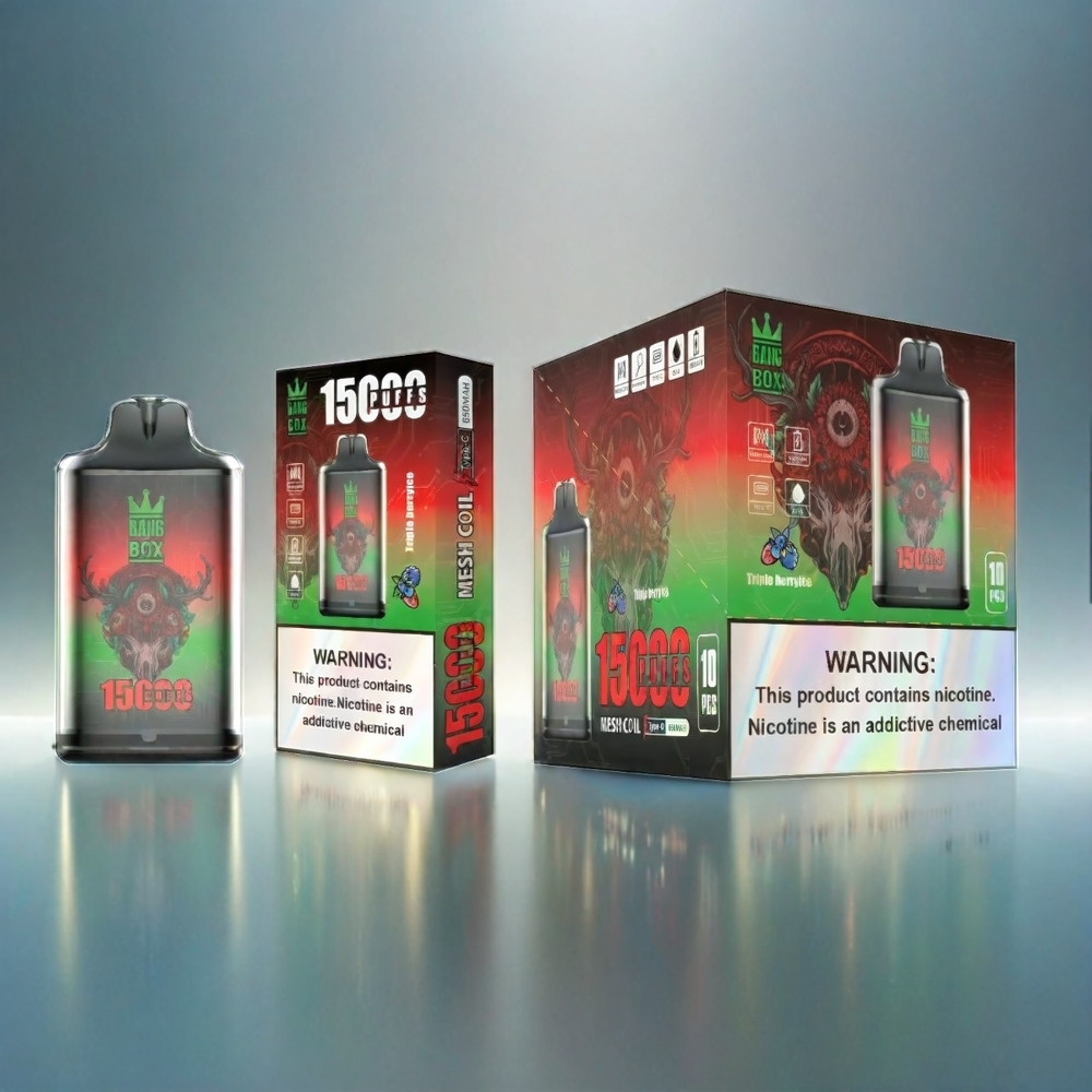 Bang Box 15000 Puffs France Grosiste Triple Baies Glacés