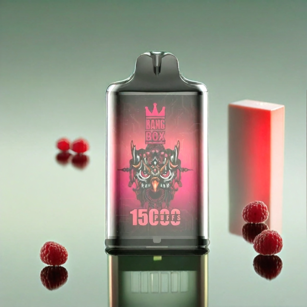 Bang Box 15000 Puffs Vape Framboise Pastèque - 23 ml / 650mAh / USB Type-C - France Grosiste