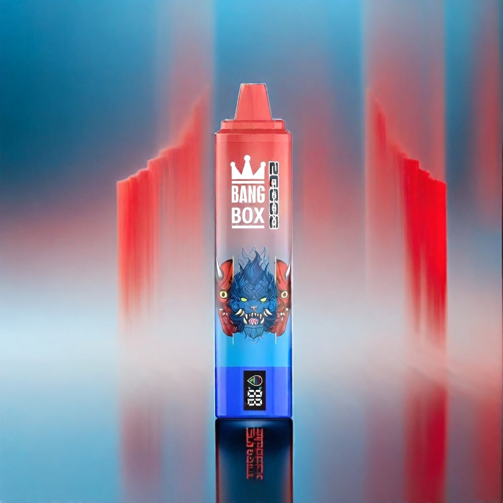 Bang Box 20000 Puffs - France Grosiste - 35 ml - 0% à 5% de nicotine - 12 sauvegardes - Blue Razz Ice (Framboise Bleue Glacée)