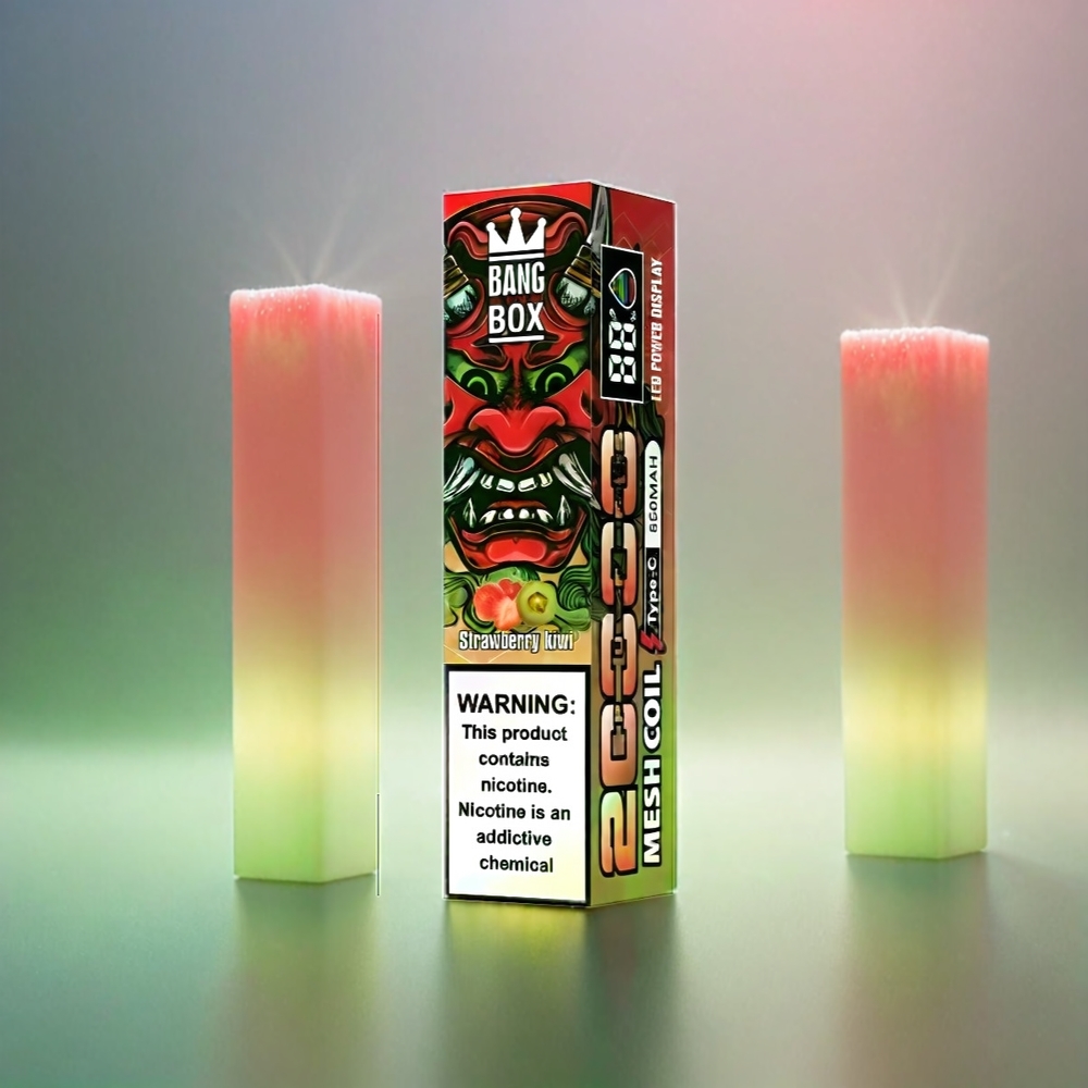 Bang Box 20000 Puffs France Grosiste - Fense Kiwi 0% / 2% / 3% / 5% Nicotine - Ecigarette 35 ml 850mAh Mesh Coil