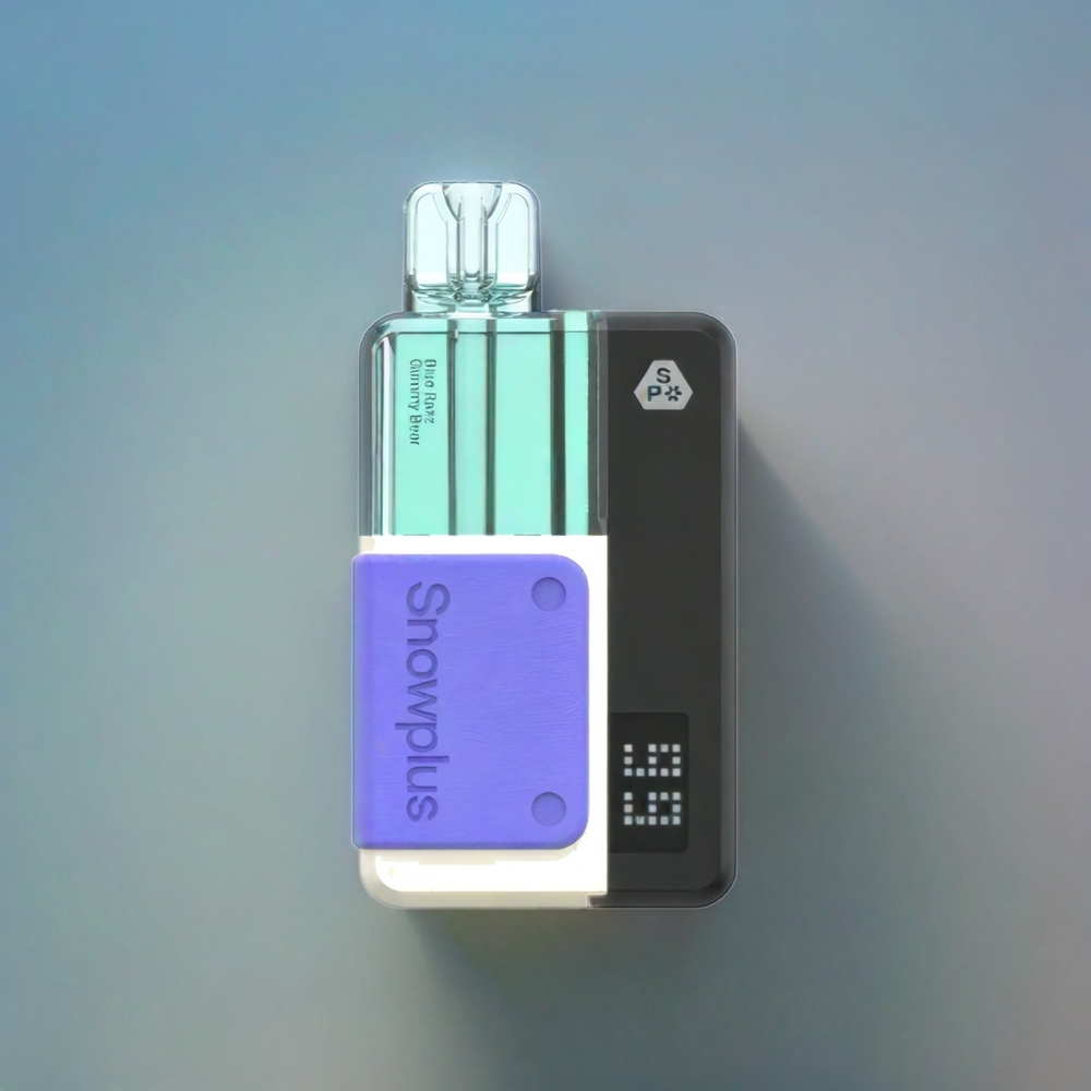 Snowplus Swift Pod Kit 15000 France Grosiste - 15000 bouffées, double mailles, 2 + 10 ml, Bonbon Gommie Bleu