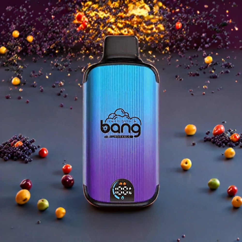 Bang 20000 Puffs France Grossiste - E-cigarette Jetable avec 13400mAh, Port Type-C et Double Bobine Mesh - Fruits Mixtes