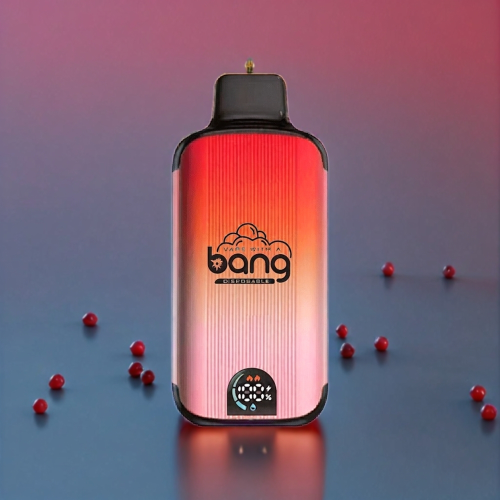 Bang 20000 Puffs France Grossiste Vape jetable - Framboise Pastèque, 13400mAh Batterie, Port Type-C, Écran Intelligent