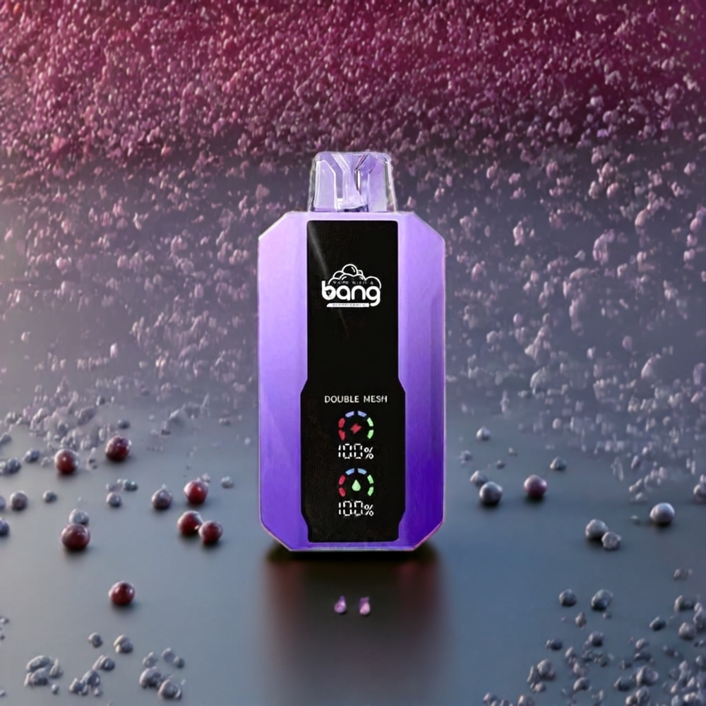 Bang 25000 Puffs Vape jetable Glace Raisin - 30ml E-liquide, 650mAh, Bobine Mesh 1.0 ohm, France Grossiste