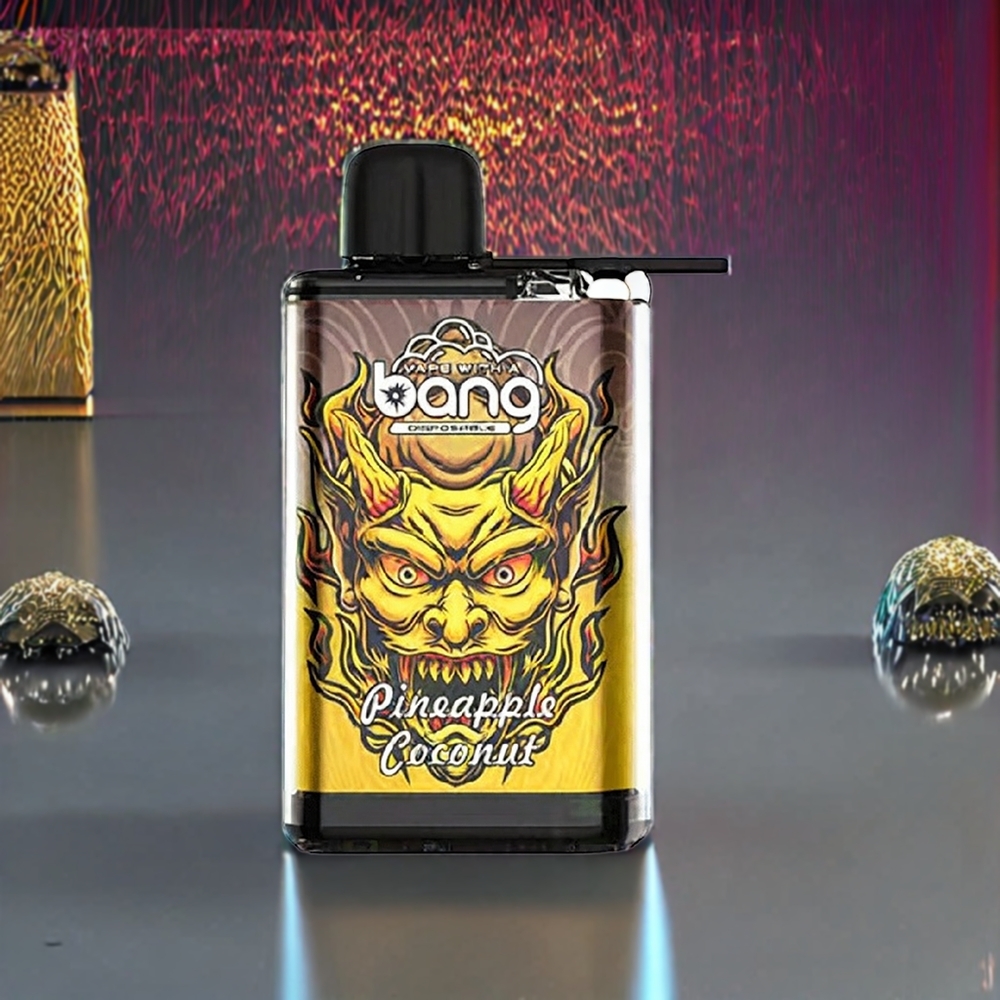 Bang 28000 Puffs Vape jetable Ananas Noix de Coco - 0%, 2%, 3%, 5% Nicotine, 650mAh, 30ml - France Grossiste