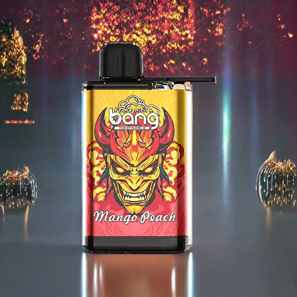 Bang 28000 Puffs Vape jetable France grossiste Mangue Pêche - 0% à 5% Nicotine, 650mAh, 30ml