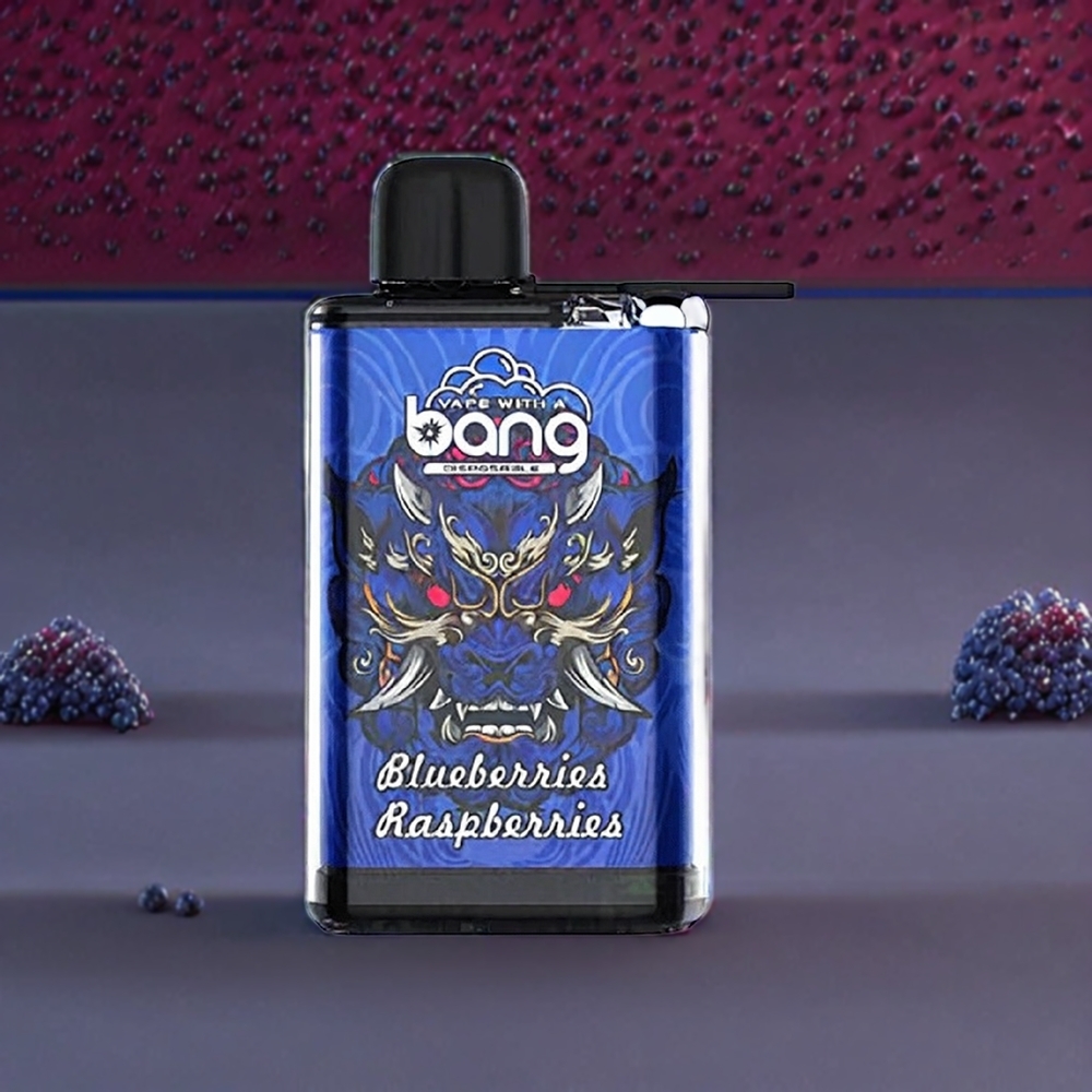 Bang 28000 Puffs Vape jetable Myrtilles Framboises - 30ml, 650mAh, 0%-5% Nicotine - France grossiste